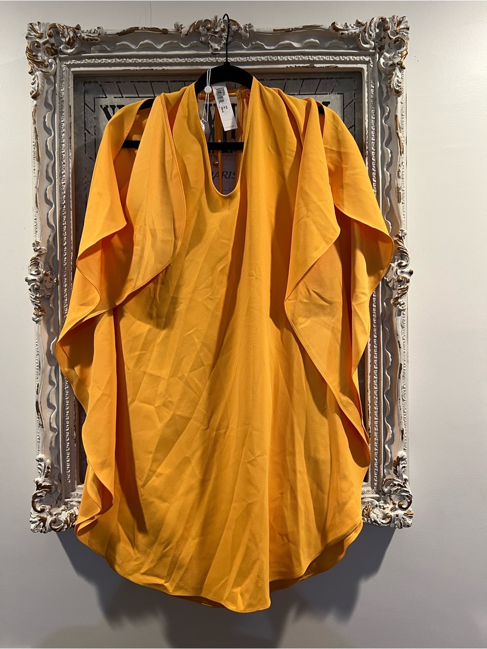 Trina Turk Yellow Ruffle-Shoulder Men’s Tank Top